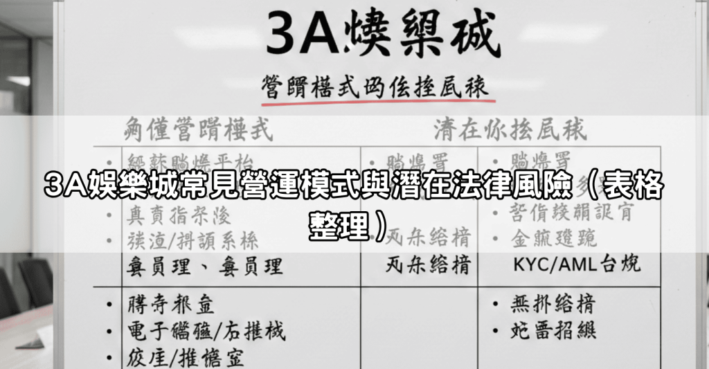 3a娛樂城合法嗎？深入剖析娛樂平台法律灰色地帶與玩家該注意的風險