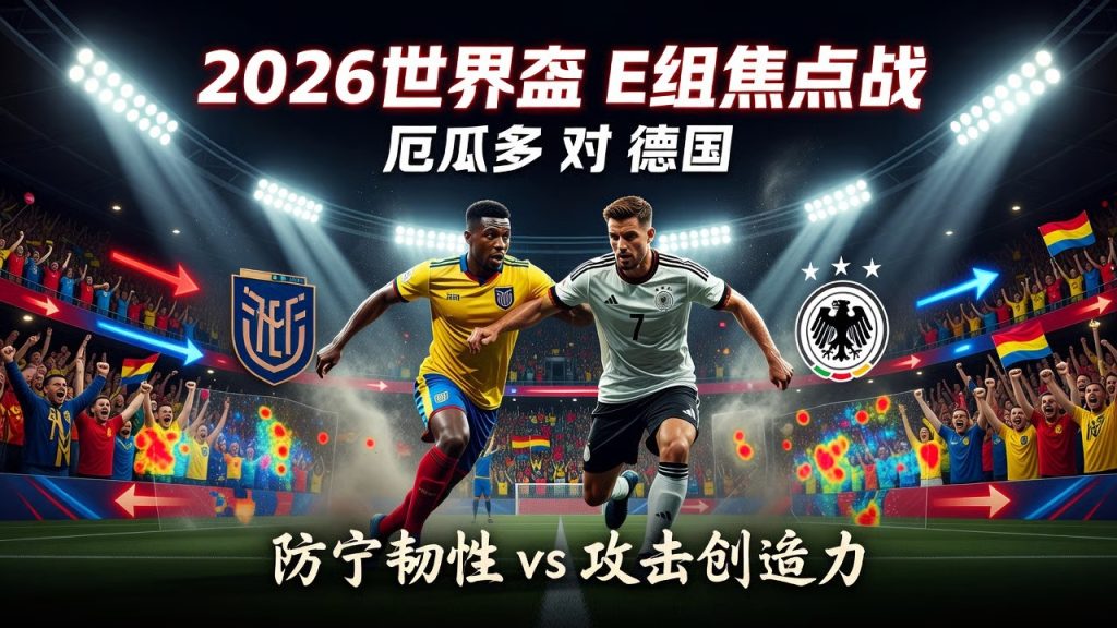 2026世足賽程6/26(五)台灣時間04:00 厄瓜多vs德國(E組)