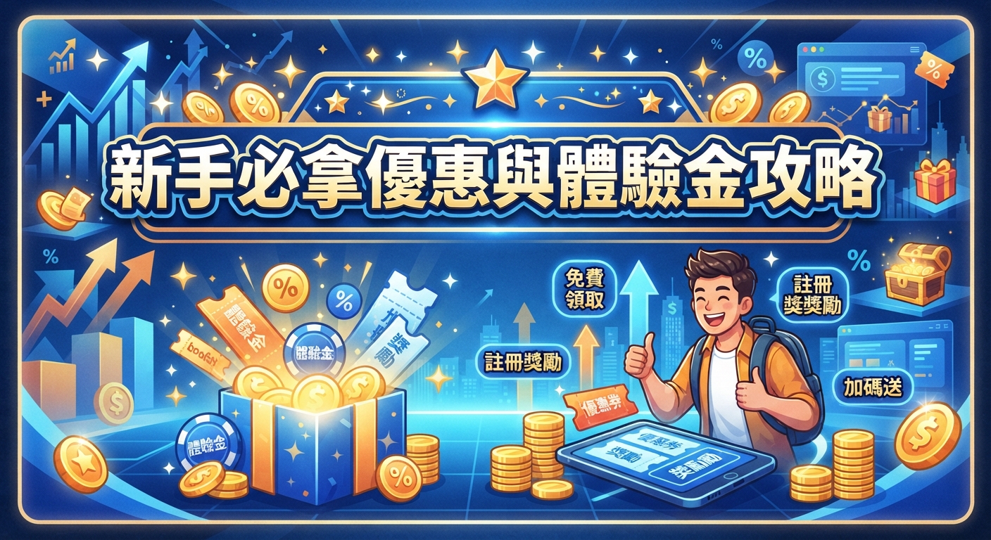 新手必拿優惠與體驗金攻略
